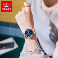 5866 OLEVS Fashion Women WristWatch Beatiful Dress Quartz Watch Water Resistant Feature Power Reserve Analog Watch Women